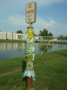 fish eating the pole